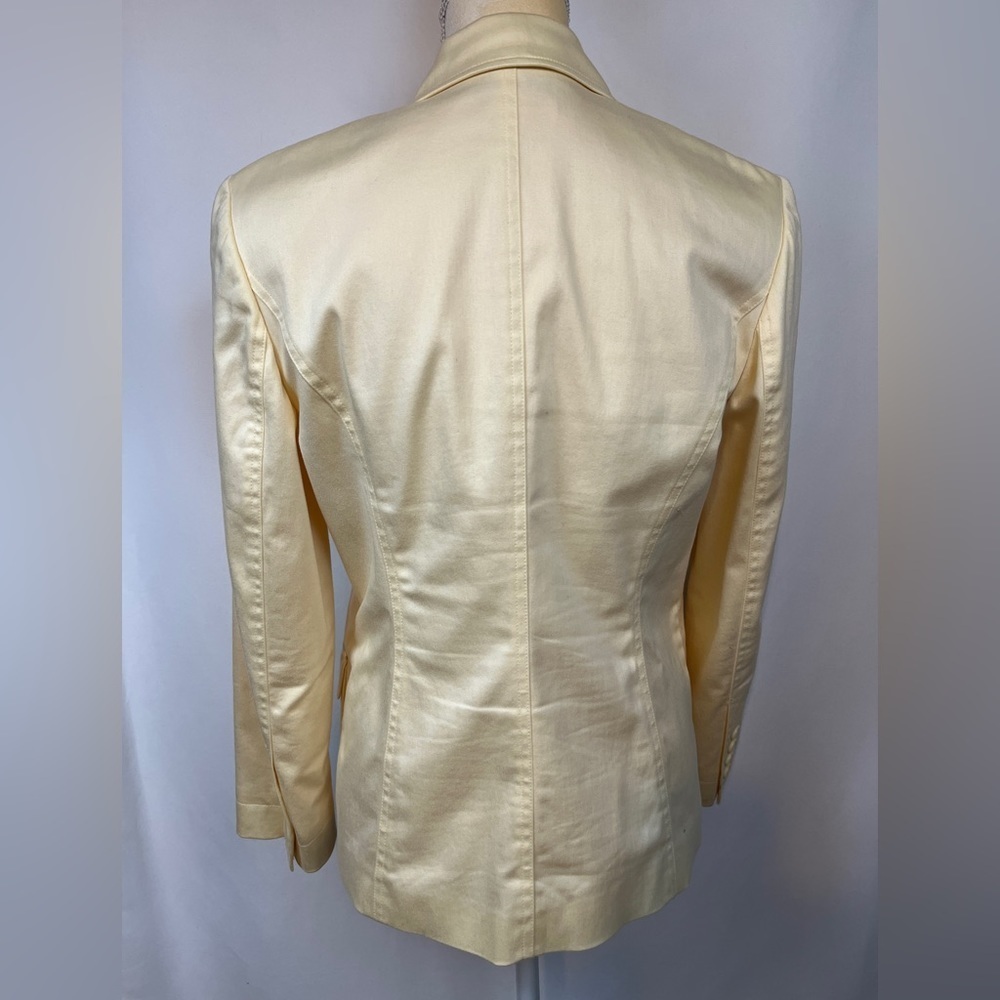 Worthington Long Sleeve Yellow Blazer Size 8P - Picture 7 of 8